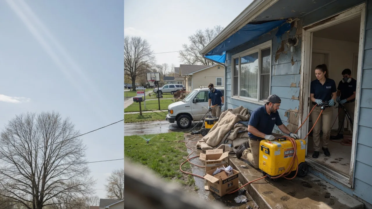 Basement Flood Cleanup in Xenia, OH near me